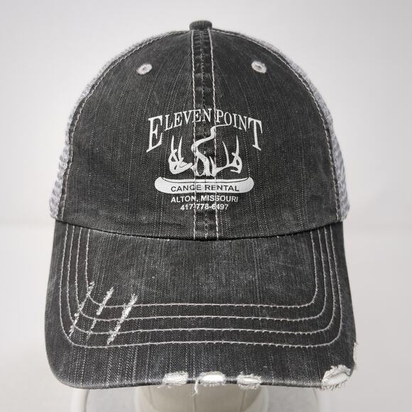 Eleven Point Cange Rental Alton Missouri Trucker Hat Gray One Size Adjustable Ha - Picture 2 of 9